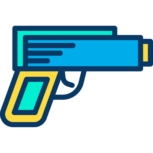 pistola Kiranshastry Lineal Color icona