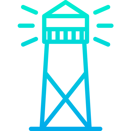 wieża strażnicza Kiranshastry Gradient ikona