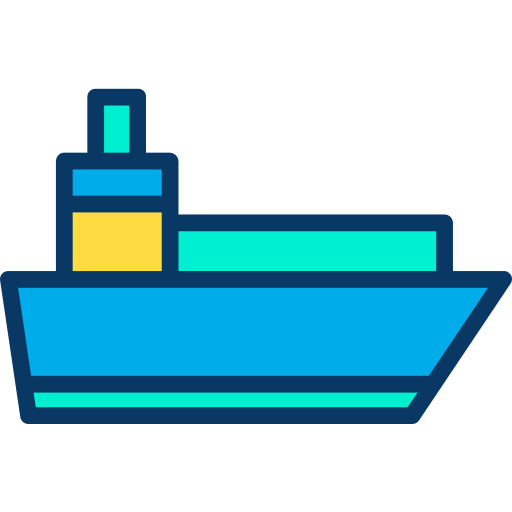 statek Kiranshastry Lineal Color ikona
