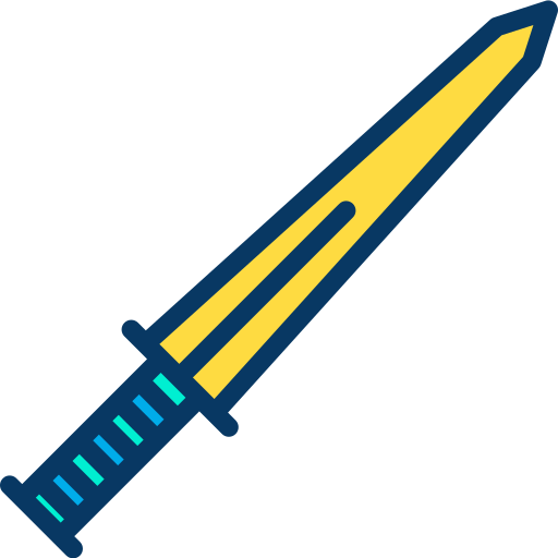 miecz Kiranshastry Lineal Color ikona