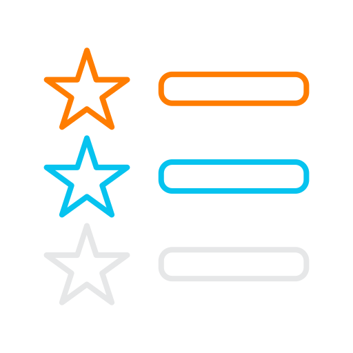 clasificación Generic color outline icono