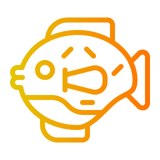 Puffer fish Generic gradient outline icon