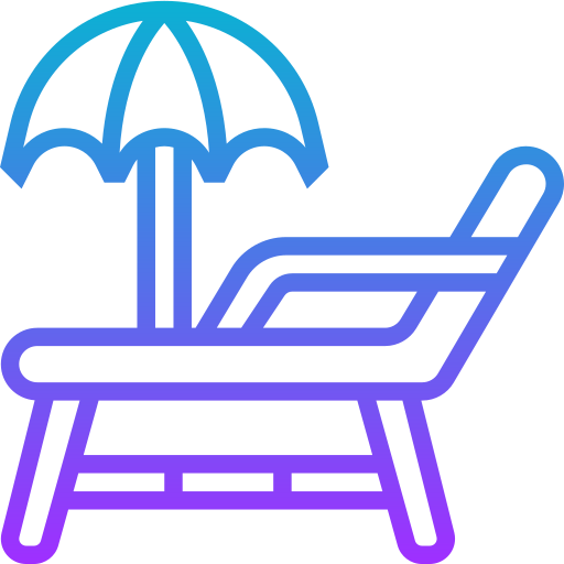 silla de playa Meticulous Gradient icono