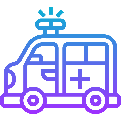 Ambulancia Meticulous Gradient icono