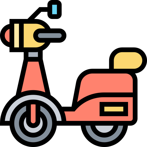 Motorbike Meticulous Lineal Color icon