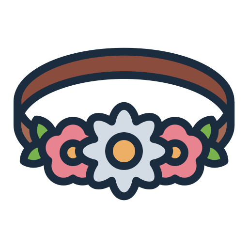 Flower crown Generic color lineal-color icon