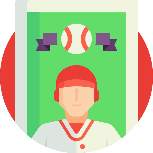 Бейсбольная карточка Detailed Flat Circular Flat иконка