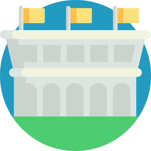 Stadium Detailed Flat Circular Flat icon