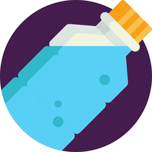 Бутылка с водой Detailed Flat Circular Flat иконка