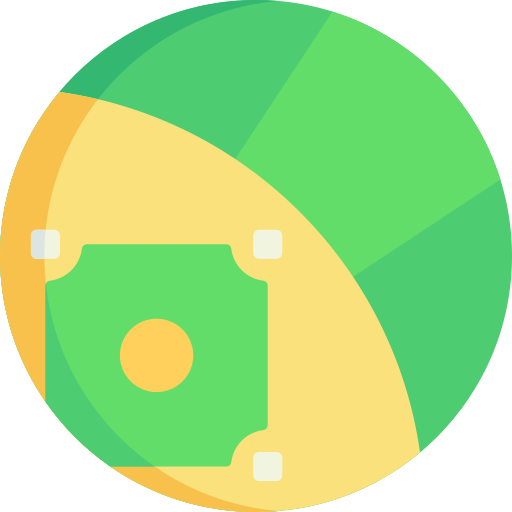 Baseball field Detailed Flat Circular Flat icon