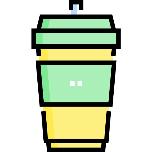 kawa Detailed Straight Lineal color ikona