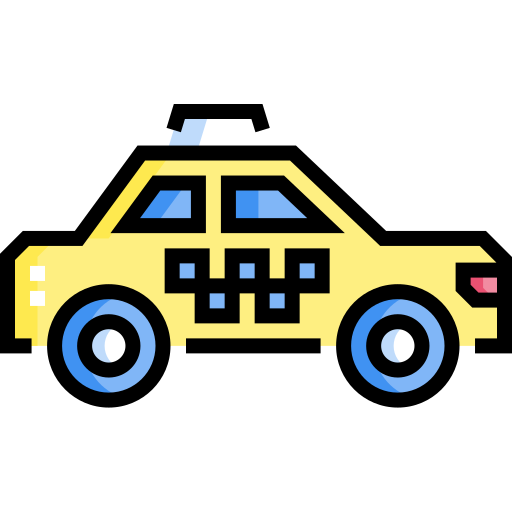 taxi Detailed Straight Lineal color icon
