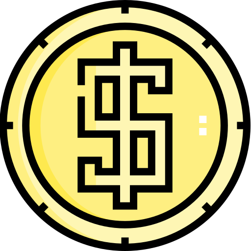 moneta Detailed Straight Lineal color ikona