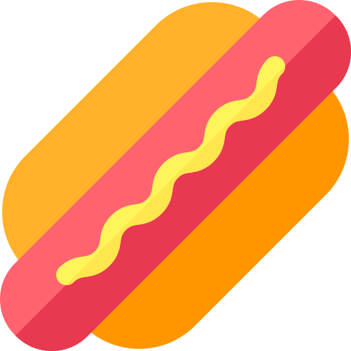 hotdog Basic Rounded Flat icoon