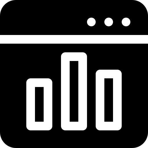 gráfico de barras Basic Rounded Filled Ícone