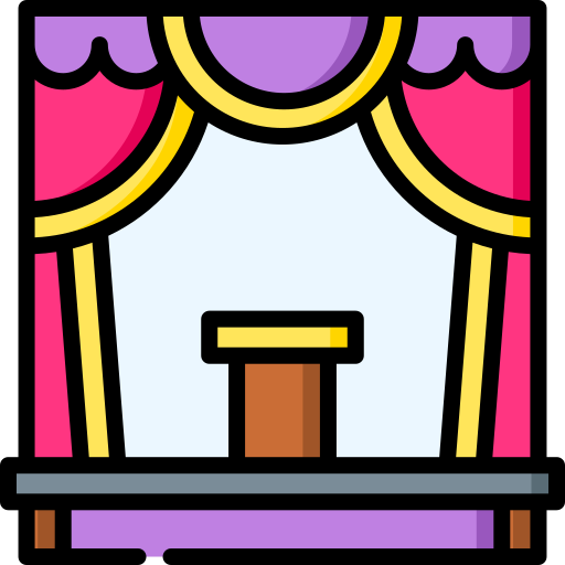 Teatro Special Lineal color icono