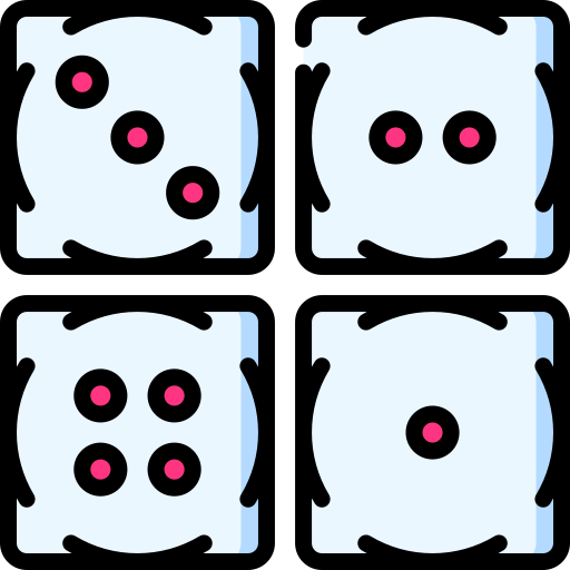 Dados Special Lineal color icono