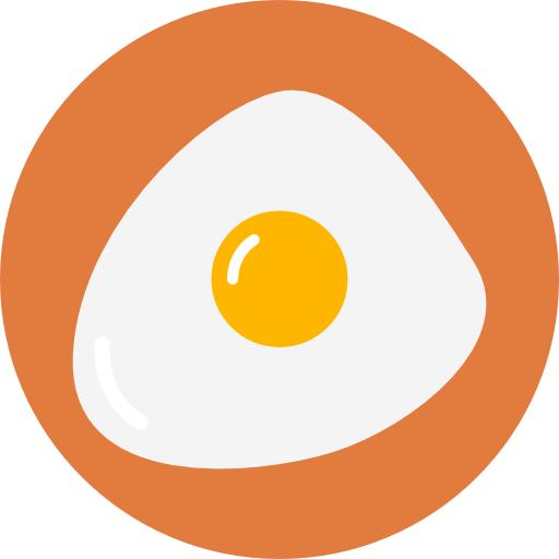 계란 Flaticons Flat Circular icon