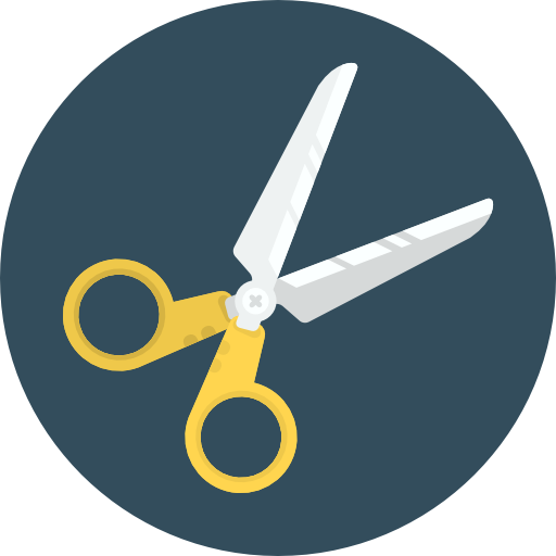 Scissors Flaticons Flat Circular icon