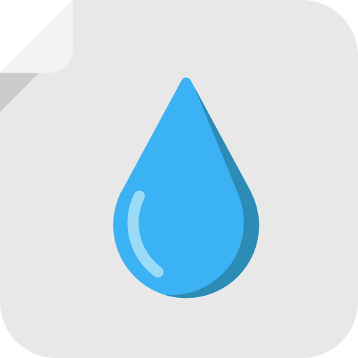 waterdruppel Flaticons Flat icoon