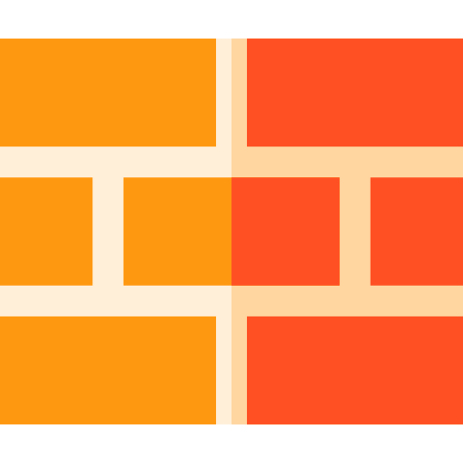 Firewall Basic Straight Flat icon