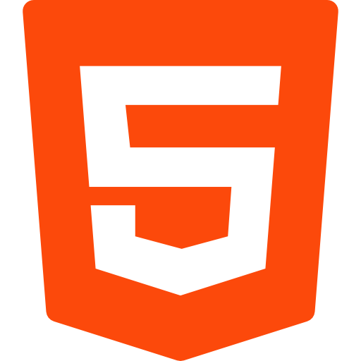 html 5 Basic Rounded Flat icon