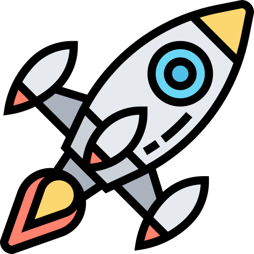 Rocket Meticulous Lineal Color icon
