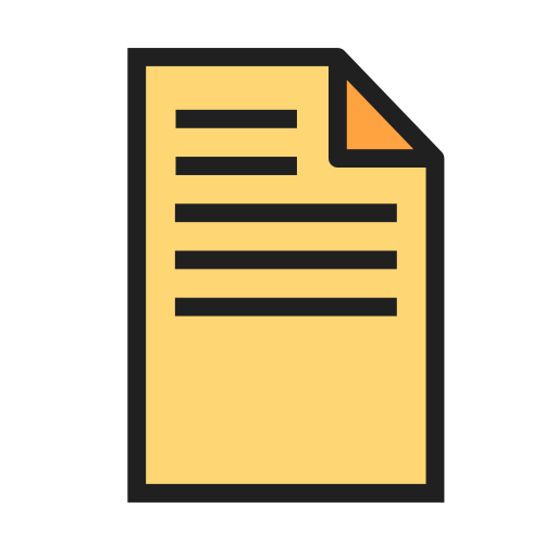 documento Generic color lineal-color icono