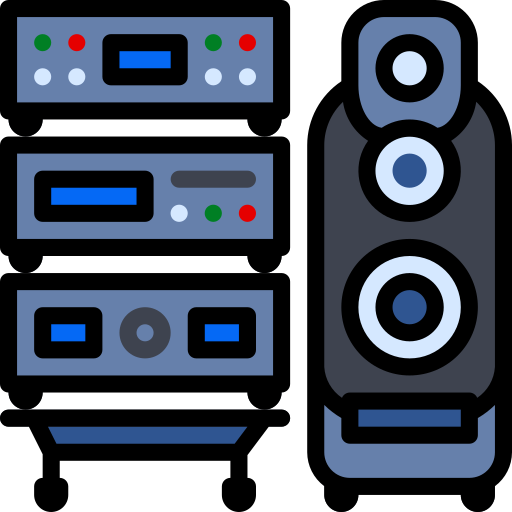 Stereo Ing.mixa Lineal color icon