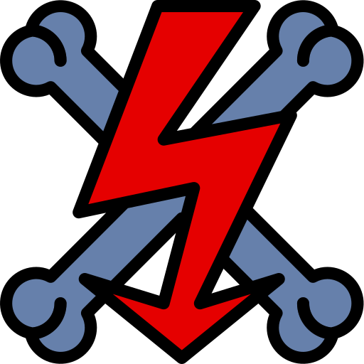 High voltage Ing.mixa Lineal color icon