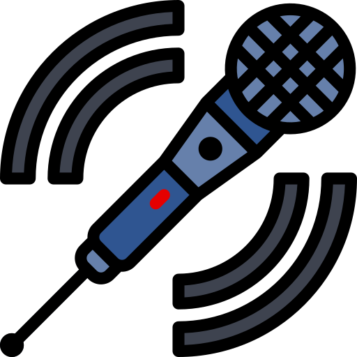 Microphone Ing.mixa Lineal color icon