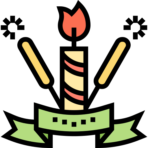 День рождения и вечеринка Meticulous Lineal Color иконка