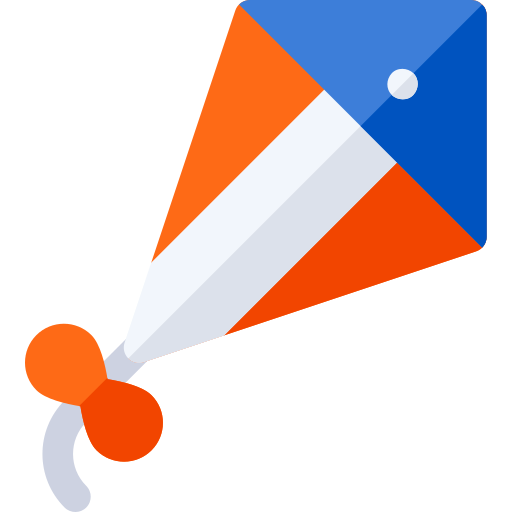 Kite Basic Rounded Flat icon