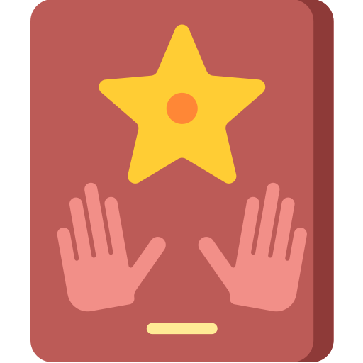 Walk of fame Special Flat icon