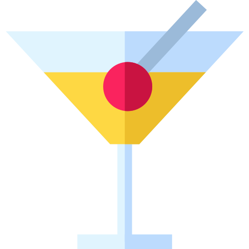 alcohol Basic Straight Flat icono