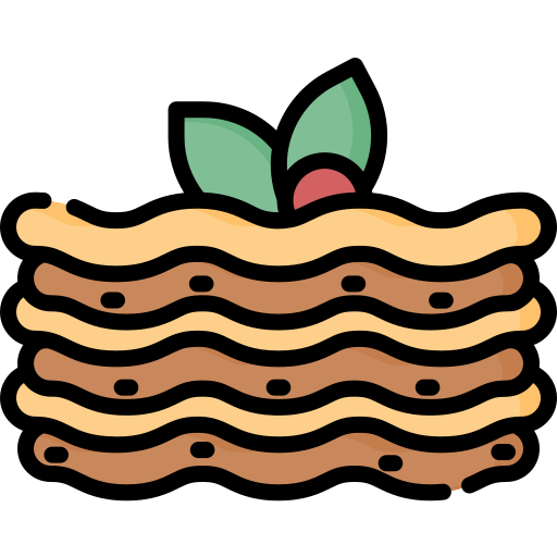 lasagna Special Lineal color icona