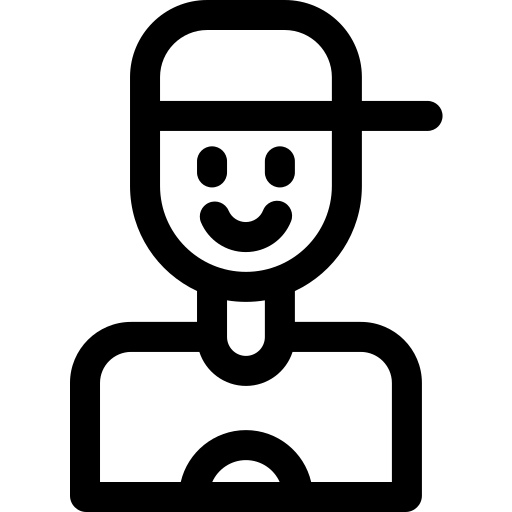 garçon Basic Rounded Lineal Icône