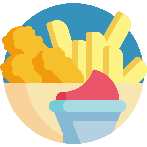 Finger food Detailed Flat Circular Flat icon