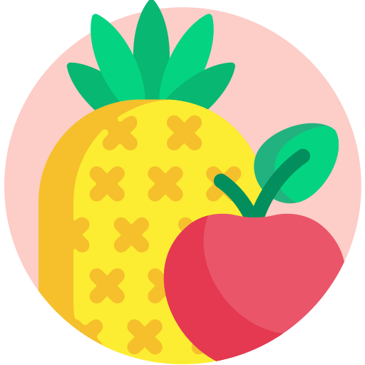 Fruta Detailed Flat Circular Flat icono