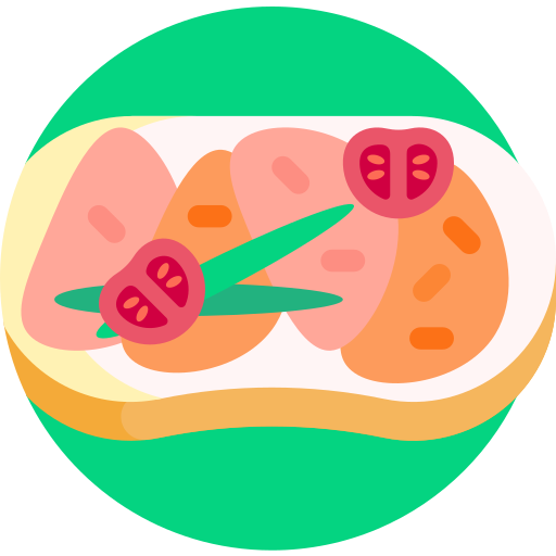 Sandwich Detailed Flat Circular Flat icono