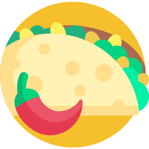 Taco Detailed Flat Circular Flat icono