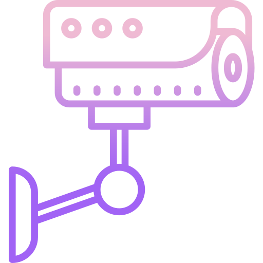 kamera bezpieczeństwa Icongeek26 Outline Gradient ikona