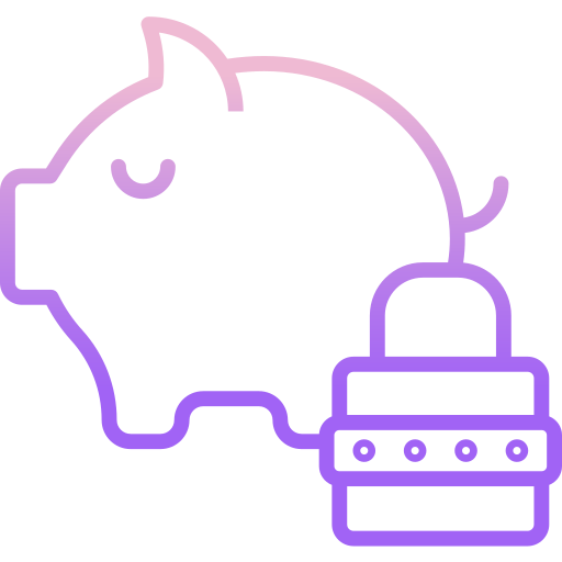 Piggy bank Icongeek26 Outline Gradient icon