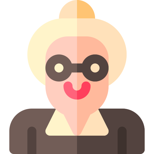 Abuela Basic Rounded Flat icono