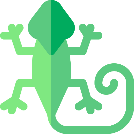 gecko Basic Rounded Flat icon