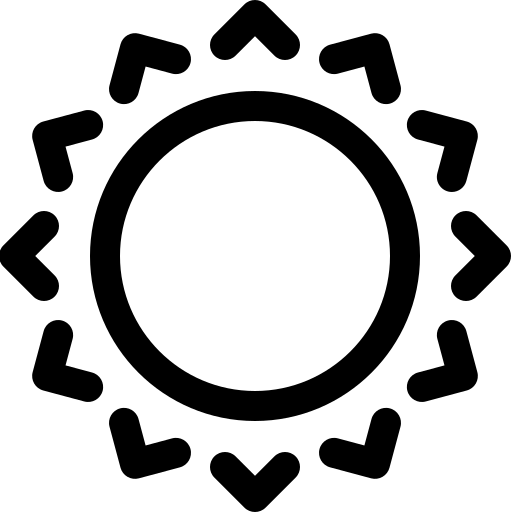 sole Basic Rounded Lineal icona