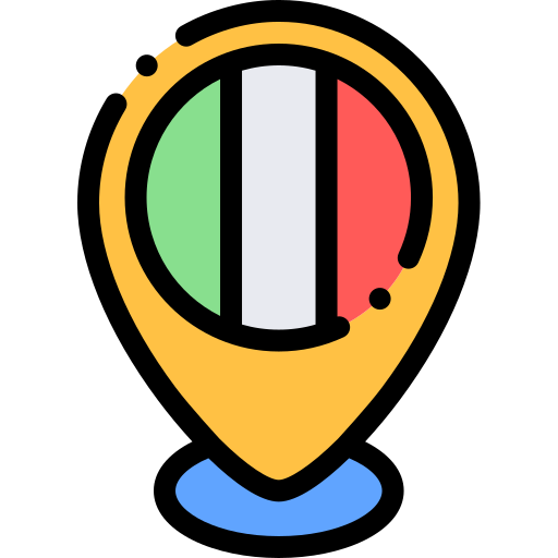 Italia Detailed Rounded Lineal color icono