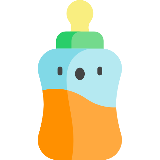 Feeding bottle Kawaii Flat icon