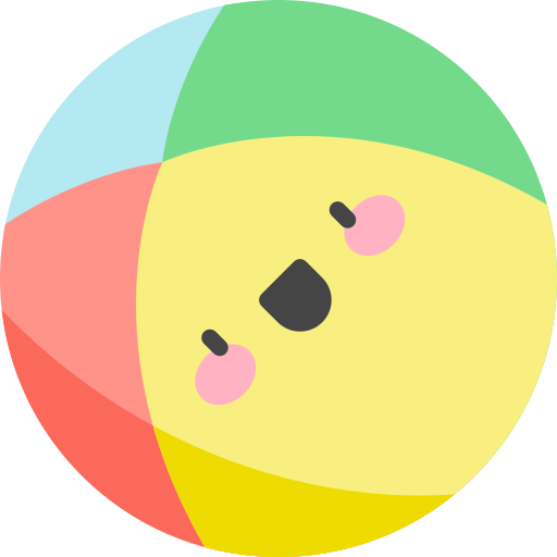 Мяч Kawaii Flat иконка
