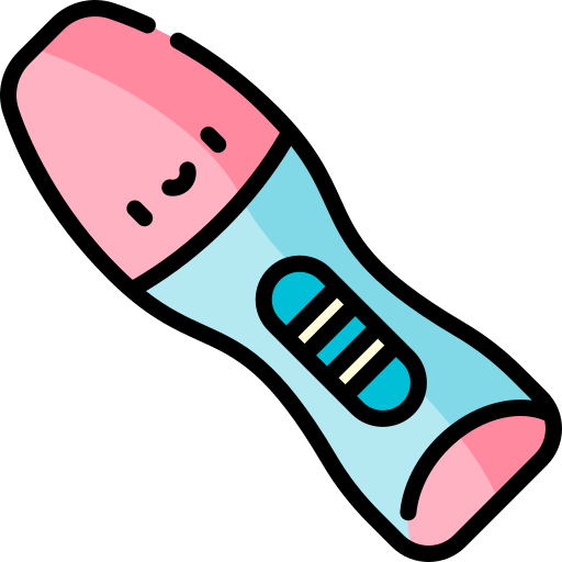Pregnancy test Kawaii Lineal color icon